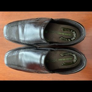 Nunn Bush Kore Black Slip On Dress Shoes